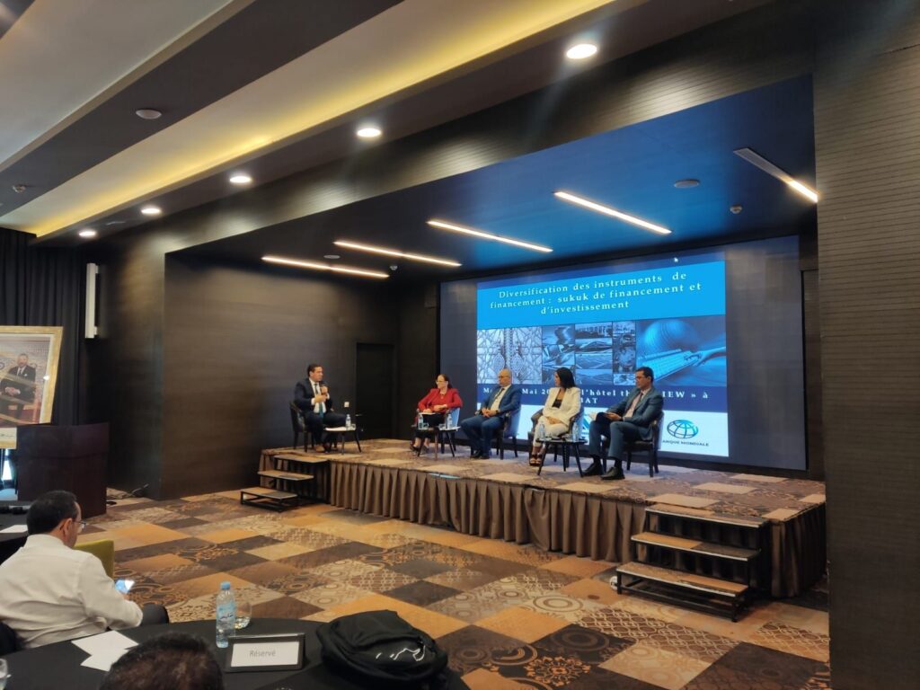 les Sukuk d’investissement et de financement atelier organisé par la DTFE du Ministère des Finances et l'Autorité Marocaine des Marchés des Capitaux avec l'appui de la banque mondiale (Le 09 Mai 2023).